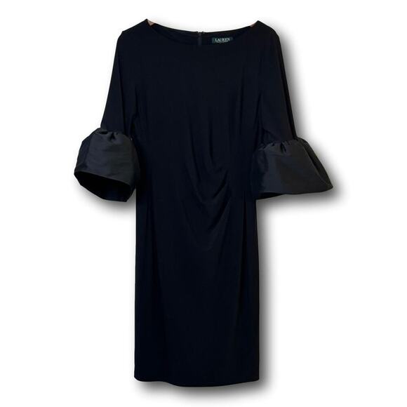 Lauren Ralph Lauren Dresses & Skirts - Lauren Ralph Lauren Black Bell Sleeve Cocktail Sheath Dress Large